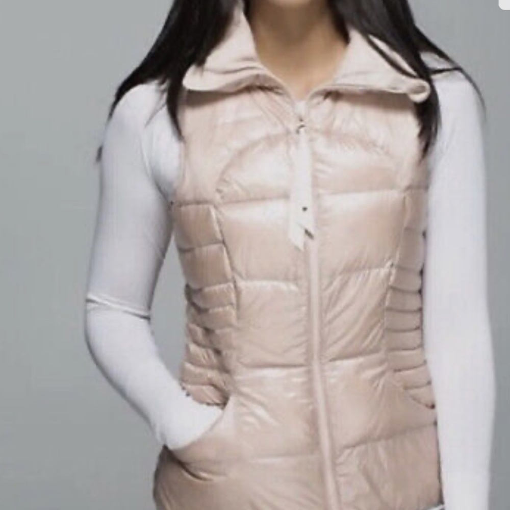 Lululemon Off-white Quilted Puffer Vest